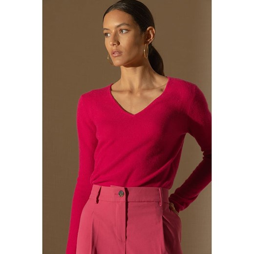 Perfect Cashmere Kaszmirowy sweter &quot;Shannon&quot; w kolorze różowym ze sklepu Limango Polska w kategorii Swetry damskie - zdjęcie 178113414