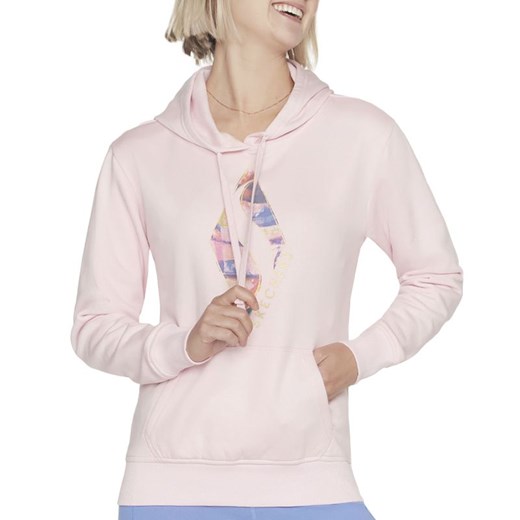 Bluza Skechers Watercolor Diamond WHD84PKGY - różowa ze sklepu streetstyle24.pl w kategorii Bluzy damskie - zdjęcie 178114210