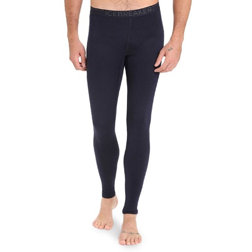 Legginsy Icebreaker Merino 200 Oasis Thermal 1043694011 - granatowe ze sklepu streetstyle24.pl w kategorii Spodnie męskie - zdjęcie 178114220