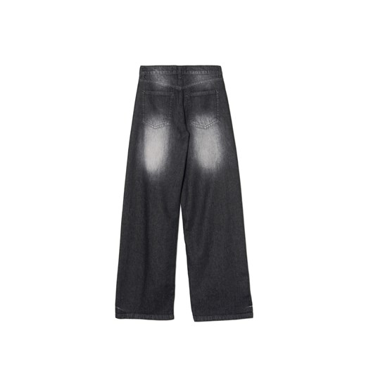 Cropp - Czarne jeansy baggy low waist w stylu vintage - czarny Cropp 44 Cropp