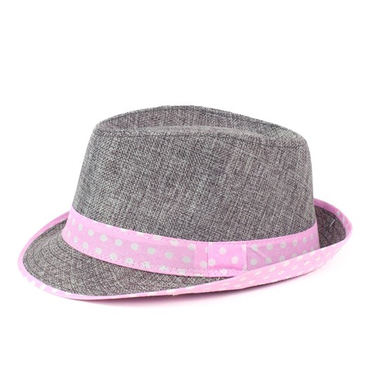Letni kapelusz trilby - szalone wzory szaleo szary kapelusz