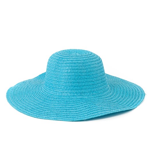 Damski kapelusz plażowy szaleo turkusowy kapelusz