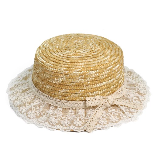 Słomkowy kapelusz a'la Panna Marple szaleo brazowy kapelusz