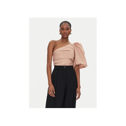 PINKO Bluzka Magnanina 104826 Y3LE Beżowy Regular Fit ze sklepu MODIVO w kategorii Bluzki damskie - zdjęcie 178116714