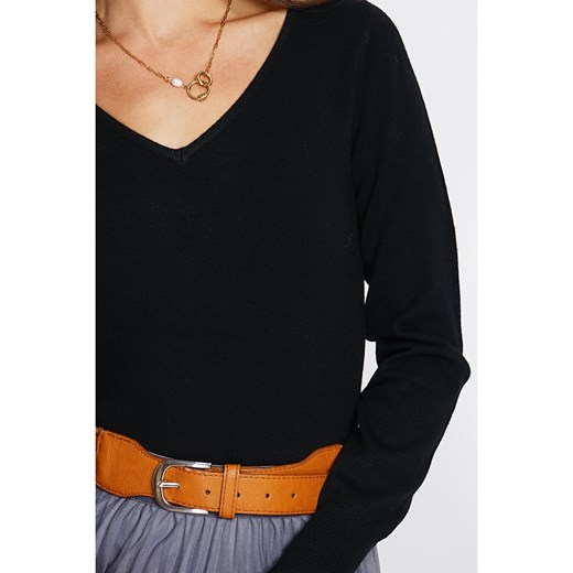 ASSUILI Kaszmirowy sweter w kolorze czarnym 38 okazyjna cena Limango Polska