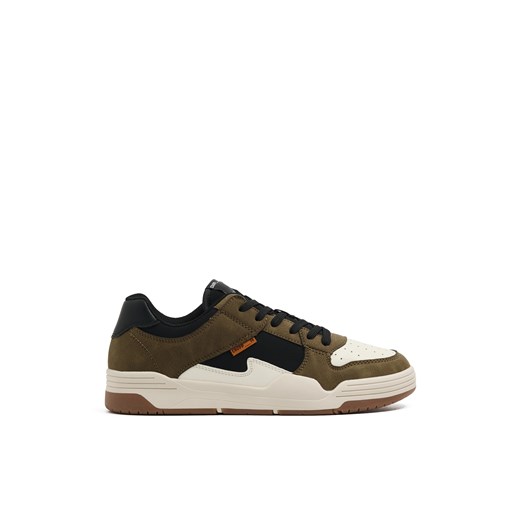 Cropp - Sneakersy z elementami imitacji skóry - brązowy ze sklepu Cropp w kategorii Buty sportowe męskie - zdjęcie 178120360