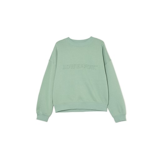 Cropp - Zielona bluza z aplikacją - zielony Cropp L Cropp