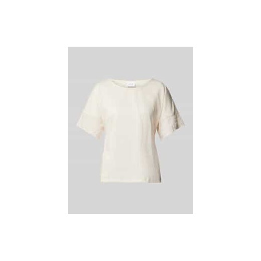 T-shirt z koronką szydełkową model ‘NULAN’ ze sklepu Peek&Cloppenburg  w kategorii Bluzki damskie - zdjęcie 178121143