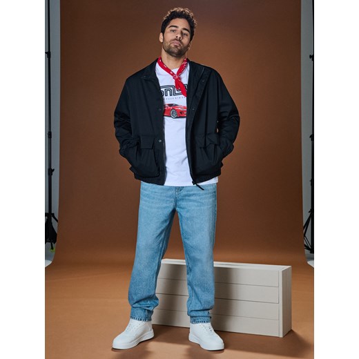 Sinsay - Jeansy loose - niebieski Sinsay 36/34 Sinsay