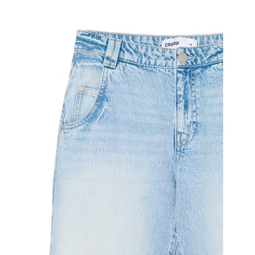 Cropp - Błękitne jeansy baggy - błękitny Cropp 34 Cropp