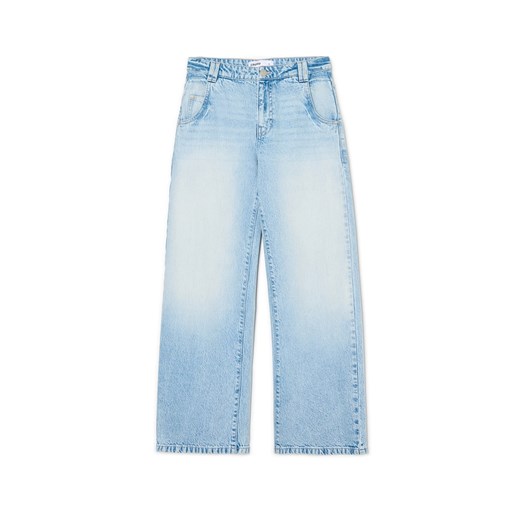 Cropp - Błękitne jeansy baggy - błękitny Cropp 38 Cropp
