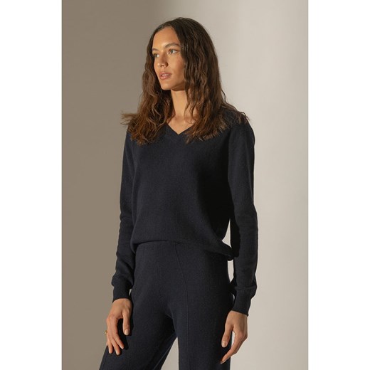 Perfect Cashmere Kaszmirowy sweter &quot;Kalie&quot; w kolorze czarnym ze sklepu Limango Polska w kategorii Swetry damskie - zdjęcie 178126034