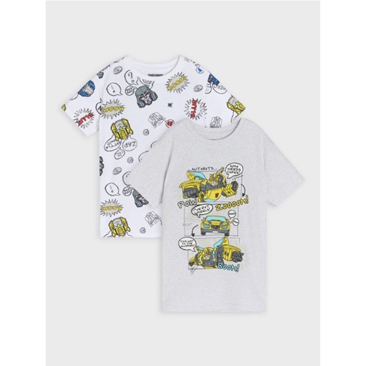 Sinsay - Koszulka 2 pack Transformers - wielobarwny - id: 212CT-MLC - marki Sinsay - 178134221 Sinsay - Koszulka 2 pack Transformers - wielobarwny ze sklepu Sinsay w kategorii T-shirty chłopięce - zdjęcie 178134221