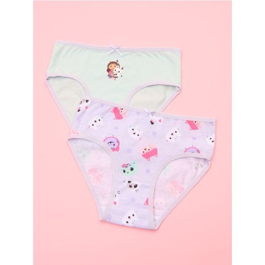 Sinsay - Majtki 2 pack Koci domek Gabi - wielobarwny ze sklepu Sinsay w kategorii Majtki dziecięce - zdjęcie 178134703