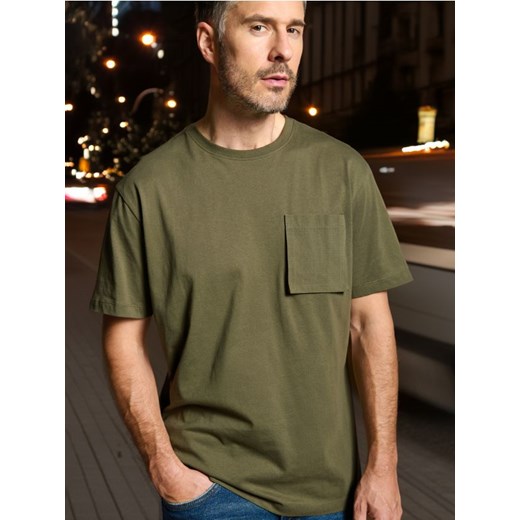 Sinsay - Koszulka - khaki Sinsay XXL Sinsay