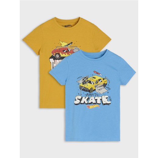 Sinsay - Koszulki 2 pack Hot Wheels - wielobarwny ze sklepu Sinsay w kategorii T-shirty chłopięce - zdjęcie 178134922