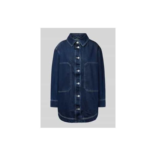 Kurtka jeansowa o kroju relaxed fit z listwą guzikową model ‘Galane’ ze sklepu Peek&Cloppenburg  w kategorii Kurtki damskie - zdjęcie 178135621