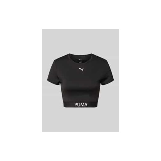 T-shirt o krótkim kroju z nadrukiem z logo ze sklepu Peek&Cloppenburg  w kategorii Bluzki damskie - zdjęcie 178135863