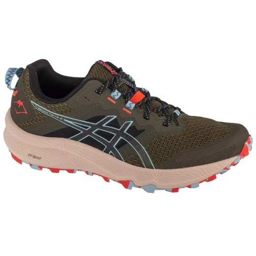 Buty do biegania Asics Gel-Trabuco Terra 2 1011B607-300 zielone ze sklepu ButyModne.pl w kategorii Buty sportowe męskie - zdjęcie 178137370