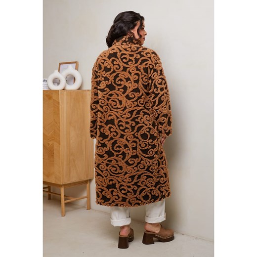 Curvy Lady Płaszcz przejściowy w kolorze brązowym Curvy Lady 40/42 okazja Limango Polska