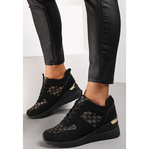Czarne Sneakersy Sinanthus Renee 38 renee.pl