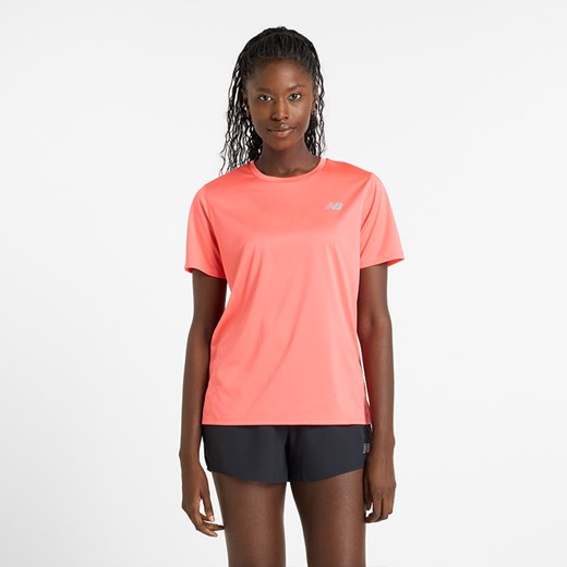 Koszulka damska New Balance WT41222DTR – pomarańczowe ze sklepu New Balance Poland w kategorii Bluzki damskie - zdjęcie 178141981