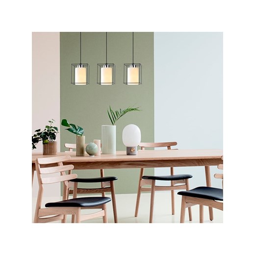 Opviq Lampa wisząca &quot;Swank&quot; w kolorze biało-czarnym - 65 x 15 cm ze sklepu Limango Polska w kategorii Lampy wiszące - zdjęcie 178142313