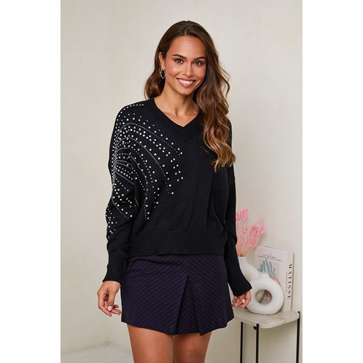 Soft Cashmere Sweter w kolorze czarnym Soft Cashmere 38/40 promocja Limango Polska