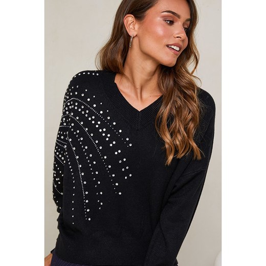 Soft Cashmere Sweter w kolorze czarnym Soft Cashmere 38/40 okazja Limango Polska