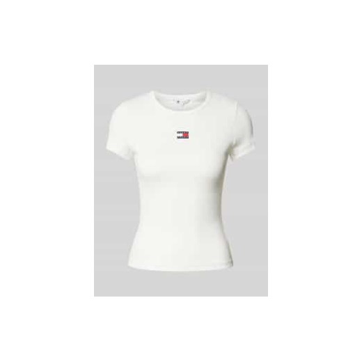 T-shirt z wyhaftowanym logo ze sklepu Peek&Cloppenburg  w kategorii Bluzki damskie - zdjęcie 178143662