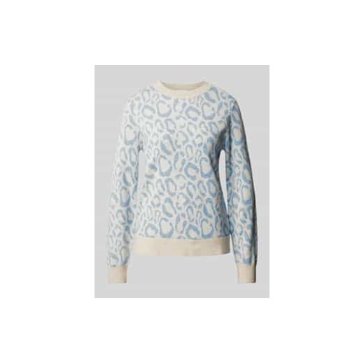 Sweter z dzianiny z okrągłym dekoltem model ‘RIL’ ze sklepu Peek&Cloppenburg  w kategorii Swetry damskie - zdjęcie 178145081