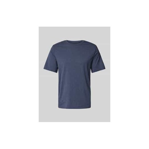 T-shirt z prążkowanym okrągłym dekoltem ze sklepu Peek&Cloppenburg  w kategorii T-shirty męskie - zdjęcie 178145212