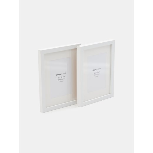 Sinsay - Ramka na zdjęcia 2 pack - biały Sinsay One Size Sinsay