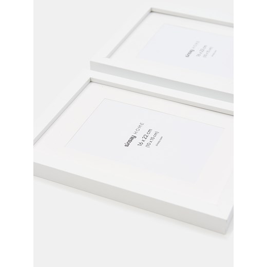 Sinsay - Ramka na zdjęcia 2 pack - biały Sinsay One Size Sinsay
