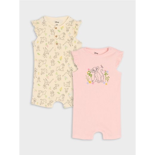 Sinsay - Rampersy 2 pack The Lion King - kremowy ze sklepu Sinsay w kategorii Odzież dla niemowląt - zdjęcie 178147673