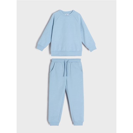 Sinsay - Komplet dzianinowy basic - błękitny Sinsay 110 Sinsay