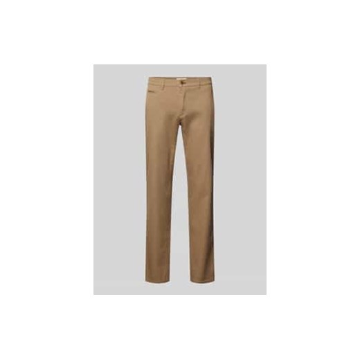 Chinosy o kroju slim fit z wpuszczanymi kieszeniami w stylu francuskim model ‘Fabio’ ze sklepu Peek&Cloppenburg  w kategorii Spodnie męskie - zdjęcie 178147794