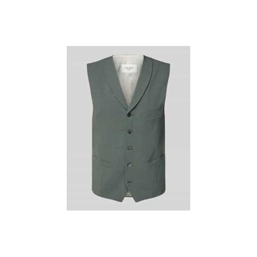Kamizelka garniturowa o kroju slim fit z dodatkiem wełny lana model ‘Warren’ ze sklepu Peek&Cloppenburg  w kategorii Kamizelki męskie - zdjęcie 178147861