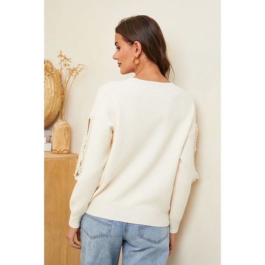Soft Cashmere Sweter w kolorze kremowym Soft Cashmere 38/40 wyprzedaż Limango Polska