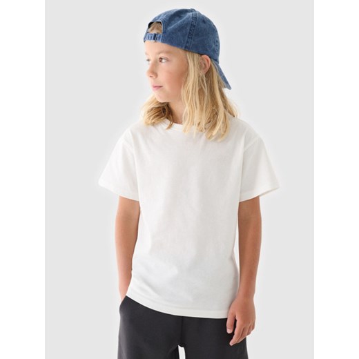Dziecięcy t-shirt basic (2-pack) 4F 4FJRAW24TTSHU2562 - multikolor ze sklepu Sportstylestory.com w kategorii T-shirty męskie - zdjęcie 178152090
