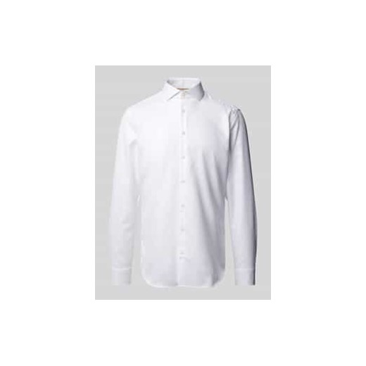 Koszula biznesowa o kroju slim fit z kołnierzykiem typu cutaway ze sklepu Peek&Cloppenburg  w kategorii Koszule męskie - zdjęcie 178152241