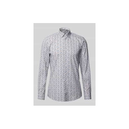 Koszula biznesowa o kroju body fit z kołnierzykiem typu kent ze sklepu Peek&Cloppenburg  w kategorii Koszule męskie - zdjęcie 178152444