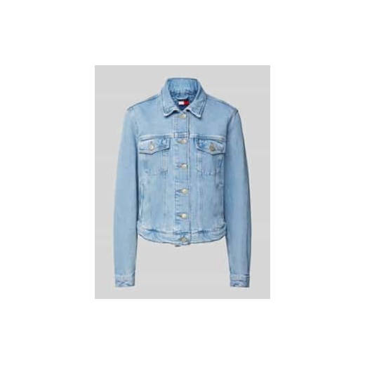 Kurtka jeansowa z kieszeniami z patką na piersi ze sklepu Peek&Cloppenburg  w kategorii Kurtki damskie - zdjęcie 178152511