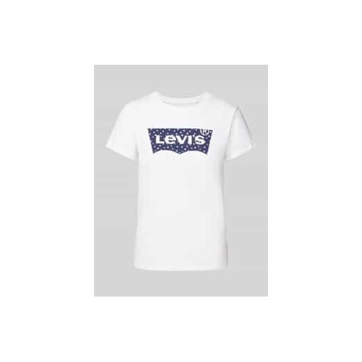 T-shirt z nadrukiem z logo model ‘THE PERFECT TEE’ ze sklepu Peek&Cloppenburg  w kategorii Bluzki damskie - zdjęcie 178152552