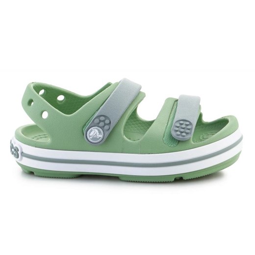 Sandały Crocs Crocband Cruiser Sandal Toddler 209424-3WD zielone ze sklepu ButyModne.pl w kategorii Sandały dziecięce - zdjęcie 178152963