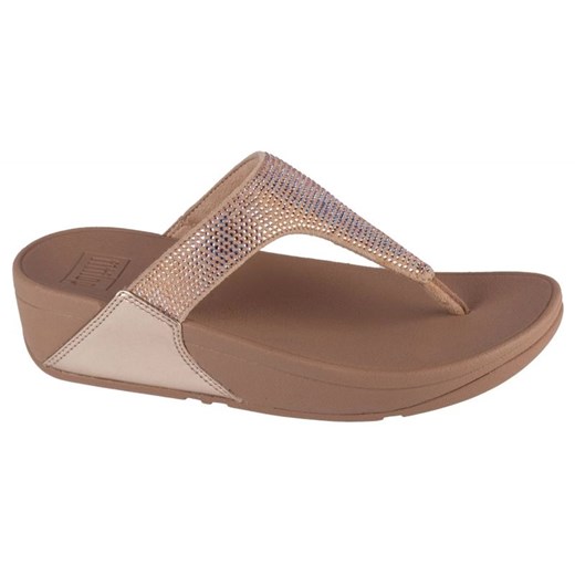 Japonki FitFlop Lulu W EC5-A94 beżowy ze sklepu ButyModne.pl w kategorii Klapki damskie - zdjęcie 178152991