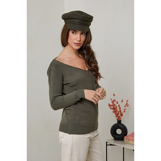Soft Cashmere Sweter w kolorze khaki Soft Cashmere 34/36 Limango Polska wyprzedaż