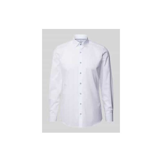 Koszula biznesowa o kroju body fit z kołnierzykiem typu kent ze sklepu Peek&Cloppenburg  w kategorii Koszule męskie - zdjęcie 178158110
