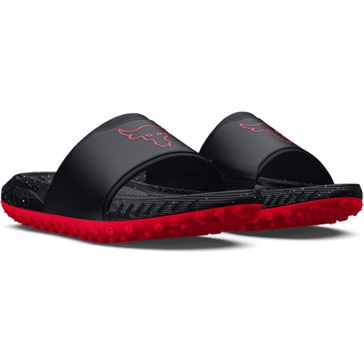 Klapki uniseks Under Armour Project Rock 3 UFC Slides - czarne Under Armour 40 Sportstylestory.com