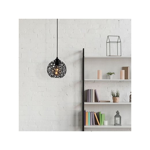 Opviq Lampa wisząca &quot;Fellini&quot; w kolorze czarnym - Ø 17 cm ze sklepu Limango Polska w kategorii Lampy wiszące - zdjęcie 178158391
